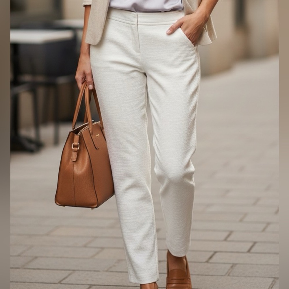 Trina Turk Cream Ankle Pants
